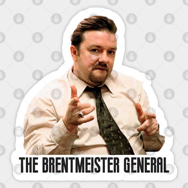 The Brentmeister General - The Office UK David Brent Sticker by zap